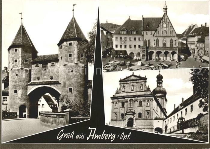 Amberg Oberpfalz Stadttor Marktplatz Rathaus