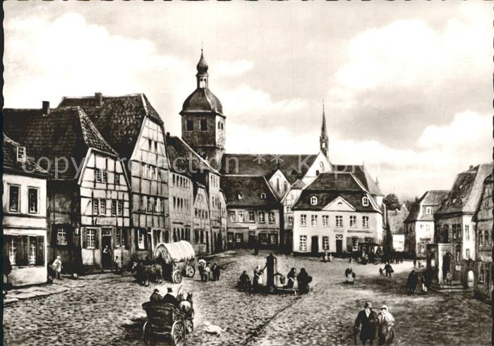 Recklinghausen Westfalen Marktplatz anno 1820