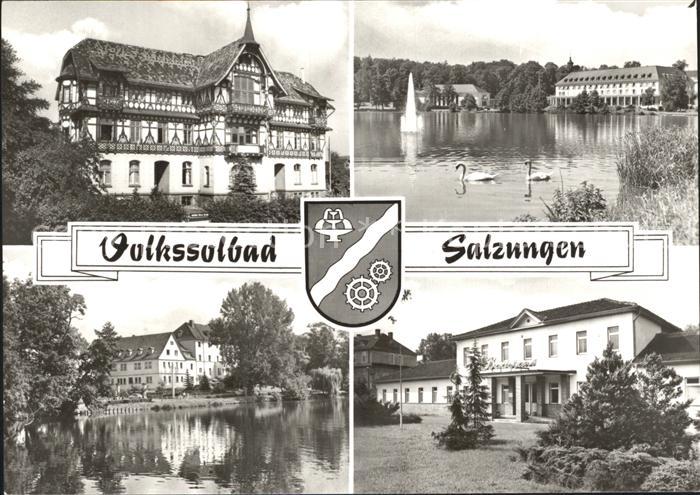 Bad Salzungen Kindersanatorium Kurhaus am Burgsee Hufeland Sanatorium Badehaus