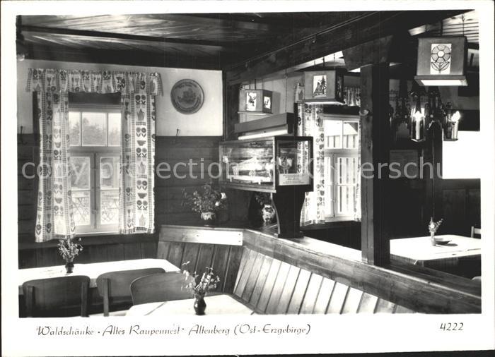 Altenberg Erzgebirge Waldschaenke Altes Raupennest Gaststube