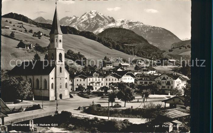Schellenberg Berchtesgaden mit Kirche und Hohem Goell