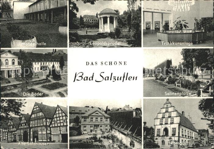 Bad Salzuflen Wandelhalle Leopoldsprudel Trinkkuranlage Baeder Salinenplaetze Al