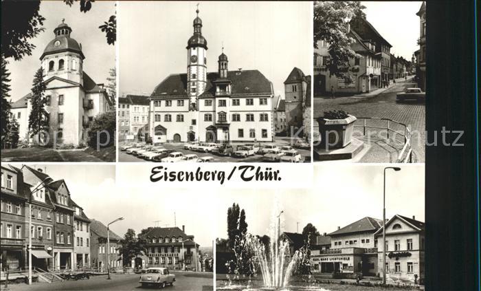 Eisenberg Thueringen Schlosskirche Rathaus Markt Steinweg Ernst Thaelmann Platz