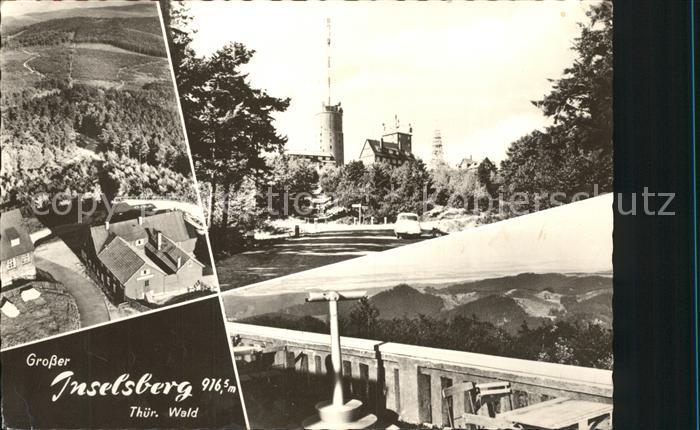 Grosser Inselsberg Fliegeraufnahme Sendeturm Aussichtspunkt