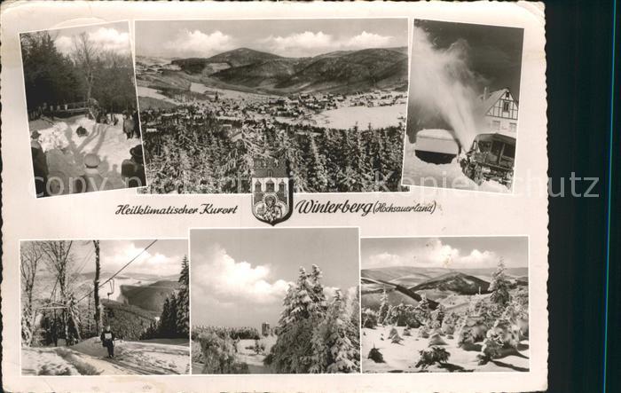 Winterberg Hochsauerland Panorama Schneefraese Sessellift Landschaftsidyll