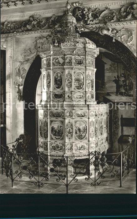 Salem Baden Fayenceofen im ehem Sommerrefektorium