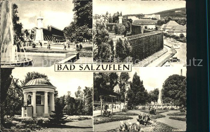 Bad Salzuflen Fontaene Gradierwerk Leopoldsprudel Kurpark