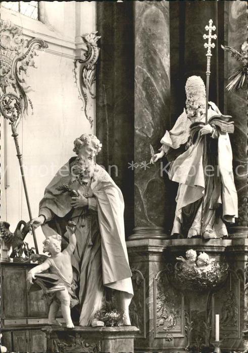 Diessen Ammersee Klosterkirche Heiligenfiguren