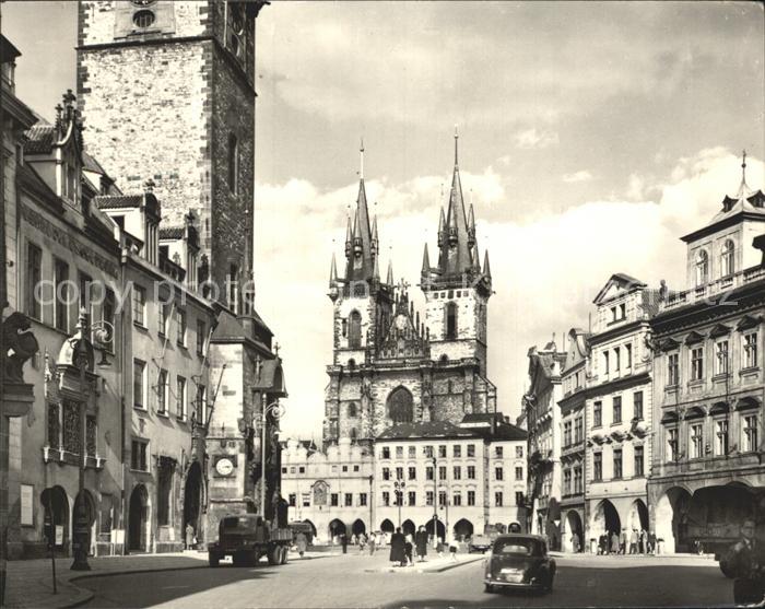 Praha Prahy Prague Strassenpartie Kirche