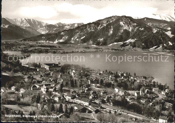 Tegernsee Bayern Blauberge und Hirschberg Panorama