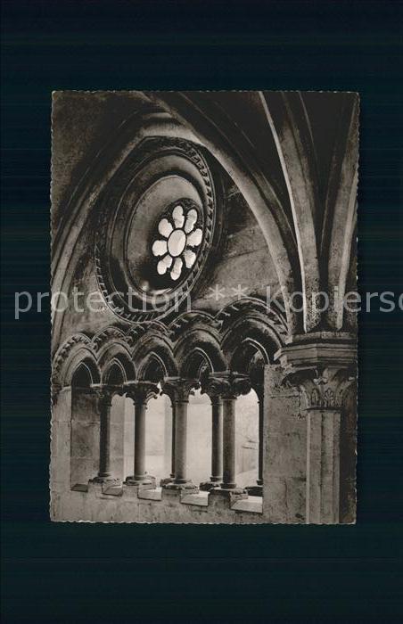 REGENSBURG Bayern St Emmeram Fenstergruppe im Kreuzgang