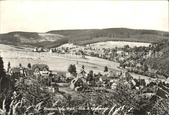 Altenfeld Thueringen Blick vom Koenigswald