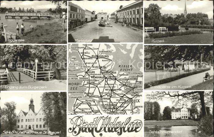 Bad Oldesloe Poggersee Marktplatz Kurpark Buergerpark Schloss Nuetschau Kurpark
