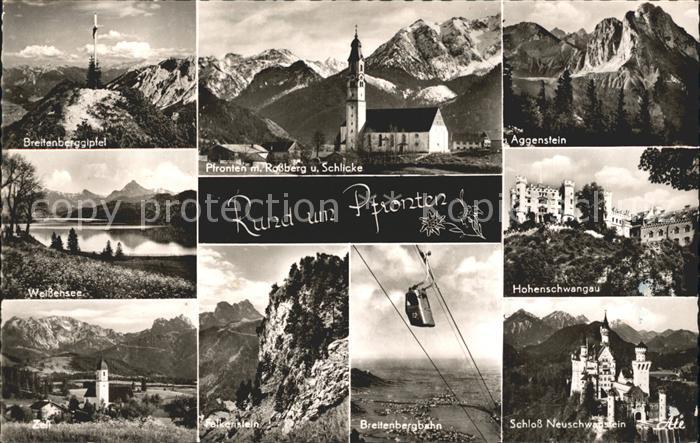 Pfronten Ostallgaeu Bayern Breitenberggipfel Rossberg Schlicke Aggenstein Weisse