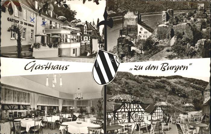 Kamp-Bornhofen Gasthaus zu den Bergen Gastraum Terrasse