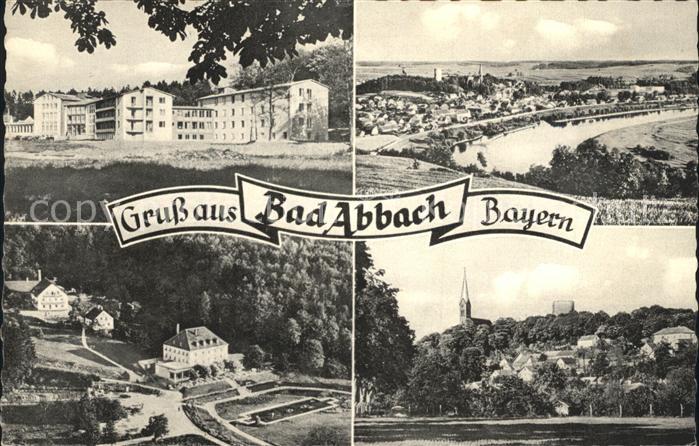 Bad Abbach Kuranlagen Totalansicht Kirche