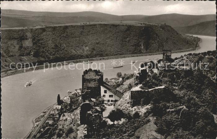 Kamp-Bornhofen Burg Liebenstein und Sterrenberg Rheinpartie