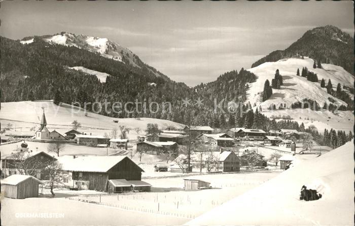 Obermaiselstein mit Wannenkopf und Bolsterlangerhorn