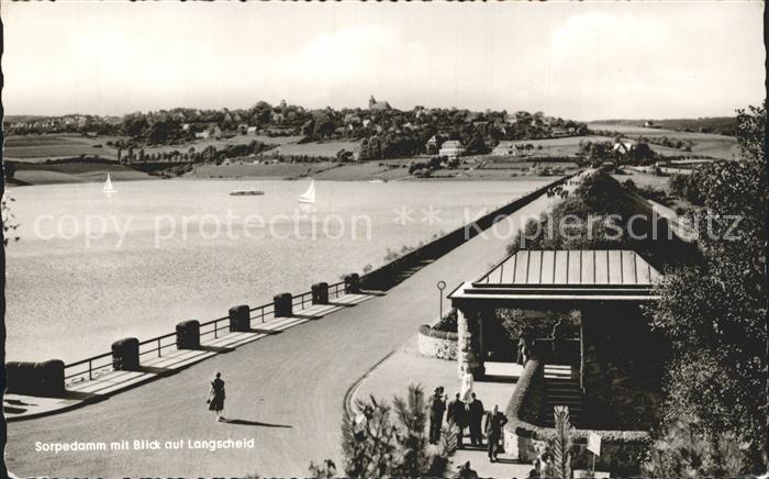 Langscheid Sorpesee Sorpedamm Ortsblick