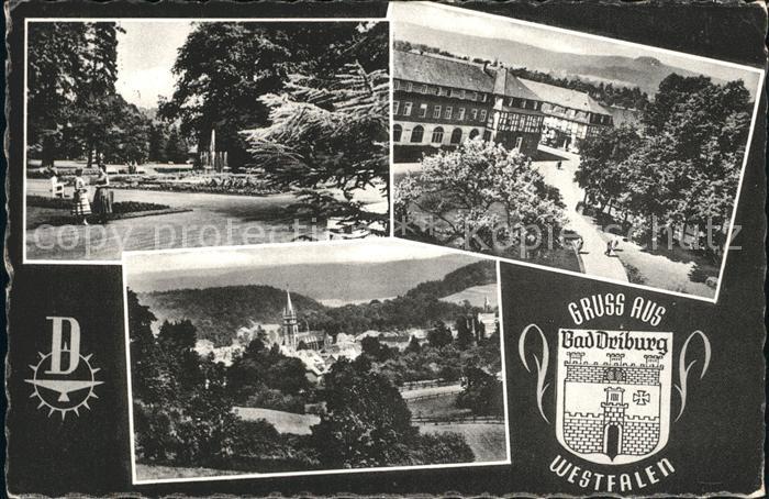 Bad Driburg Kurpark Stadtblick