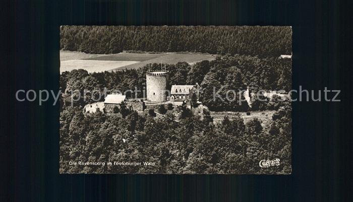 Borgholzhausen Burgrestaurant Ravensburg Fliegeraufnahme