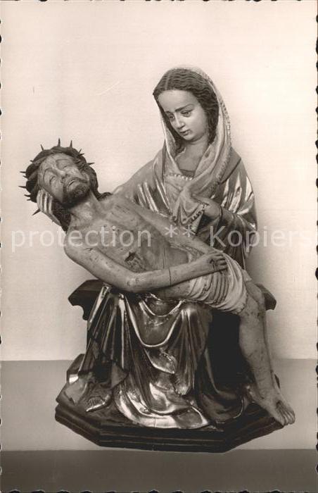 Poppenhausen Wasserkuppe Pfarrkirche St Georg Pieta aus dem 17ten Jhdt