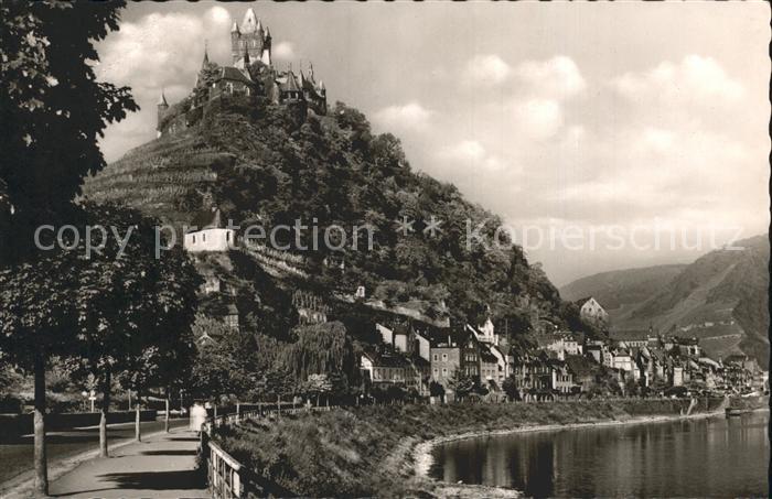 Cochem Mosel Burg Promenade Moselpartie