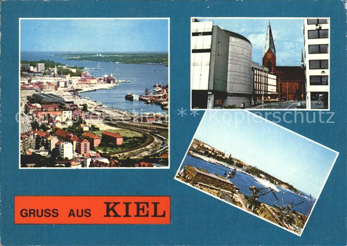 KIEL  CITY Hafenpanorama Kirche
