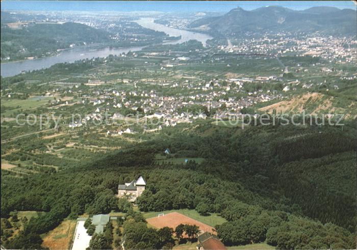 Unkel Rhein Schullandheim der Stadt Muelheim Rur Fliegeraufnahme