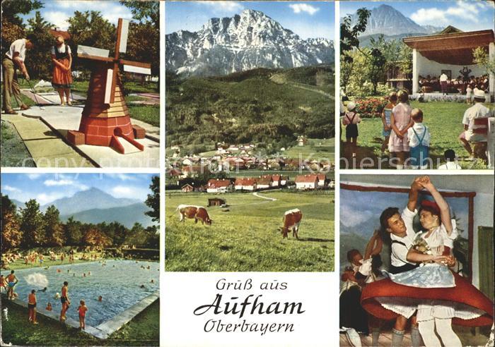 Aufham Anger Minigolf Schwimmbad Kurkonzert Tanz Totalansicht