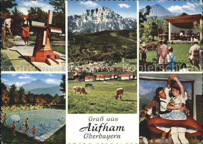 Aufham Anger Minigolf Schwimmbad Kurkonzert Tanz Totalansicht