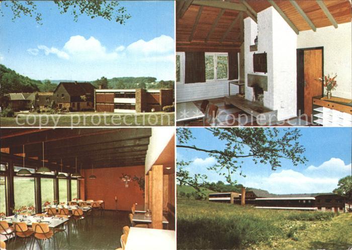 Asbach Westerwald Jugendheim Niedermuehlen Kaminzimmer Speisesaal