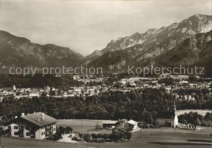 Nonn Oberbayern Alpenhotel Fuchs Kirche Panorama