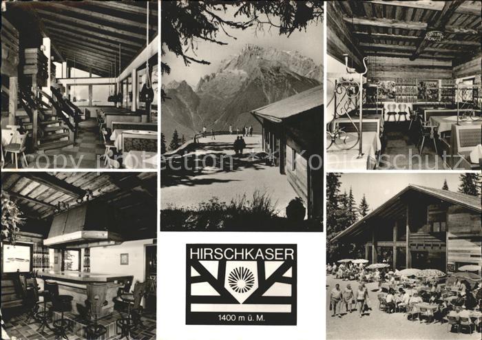 BERCHTESGADEN Bayern Bergstation der Hirscheck Sesselbahn Gaststube Terrasse