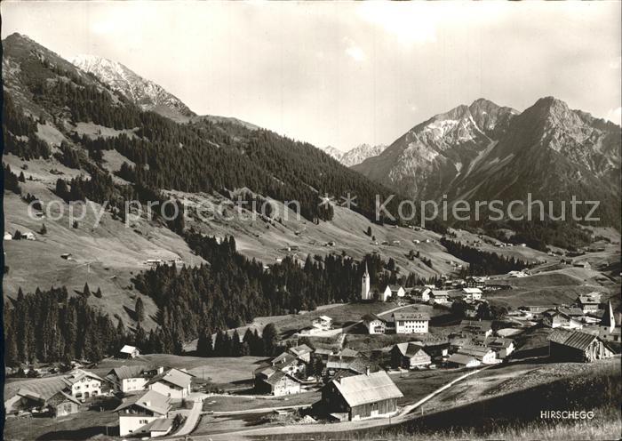 Hirschegg Kleinwalsertal Vorarlberg Panorama