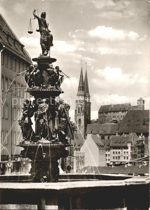 NueRNBERG  CITY Tugendbrunnen Kirche