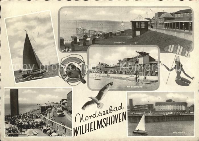 Wilhelmshaven  CITY Am Jadebusen Suedstrand Strandpromenade Strandhalle