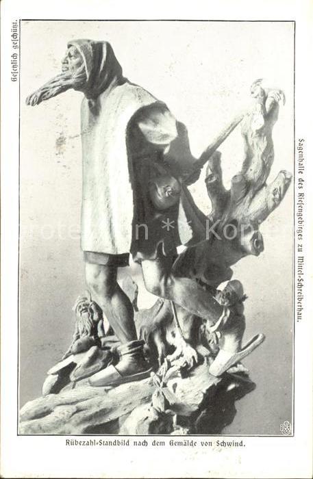 Mittelschreiberhau Ruebezahl Standbild nach dem Gemaelde von Schwind Sagenhalle