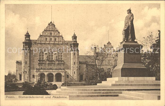 Posen Poznan Bismarckdenkmal und Akademie