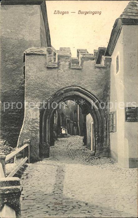 Elbogen Loket Burgeingang