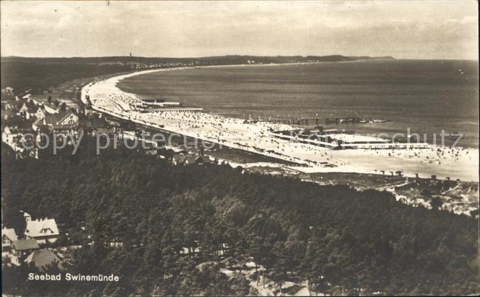 Swinemuende Ostseebad Westpommern Seebad Fliegeraufnahme