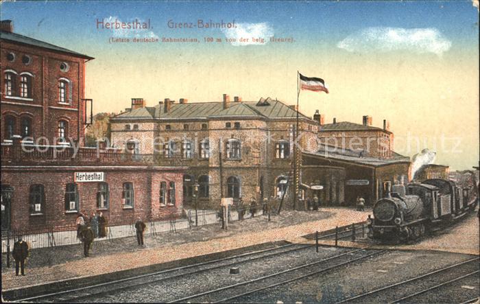 Herbesthal Wallonie Grenzbahnhof Dampflokomotive
