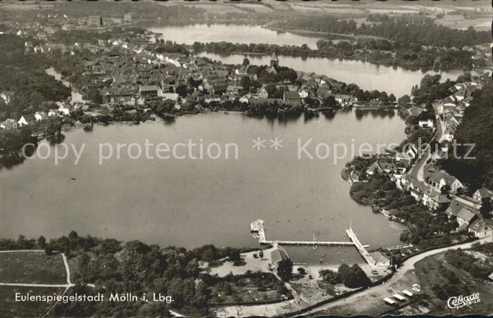 Moelln Lauenburg Eulenspiegelstadt Fliegeraufnahme