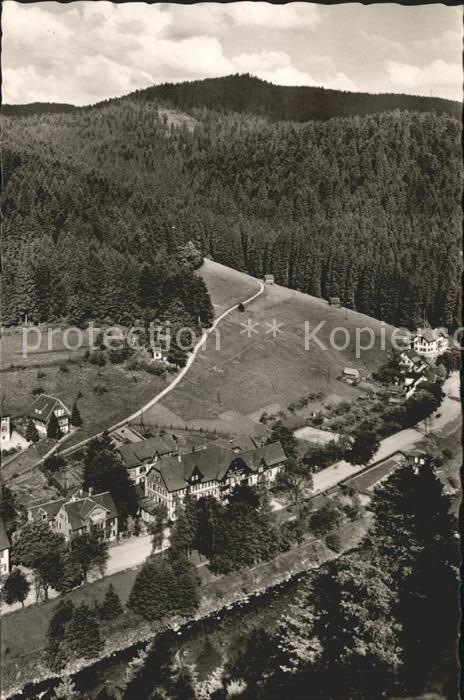 Schoenmuenzach Kneipp Luftkurort im Murgtal Fliegeraufnahme
