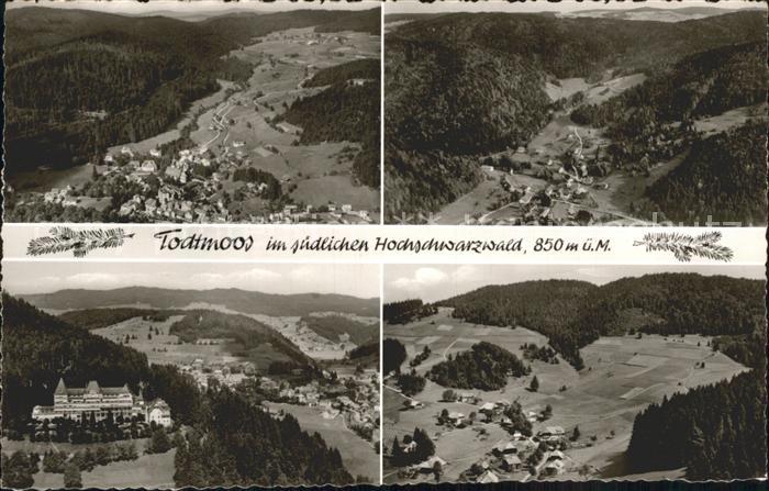 Todtmoos Schwarzwald BW Schwarzwald Fliegeraufnahme