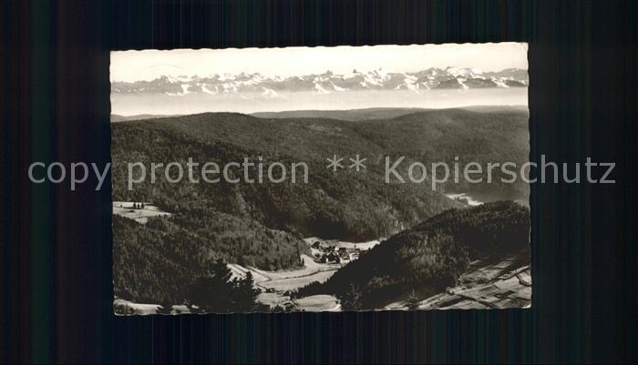Todtmoos Schwarzwald BW Schwarzwald Alpenpanorama Fliegeraufnahme