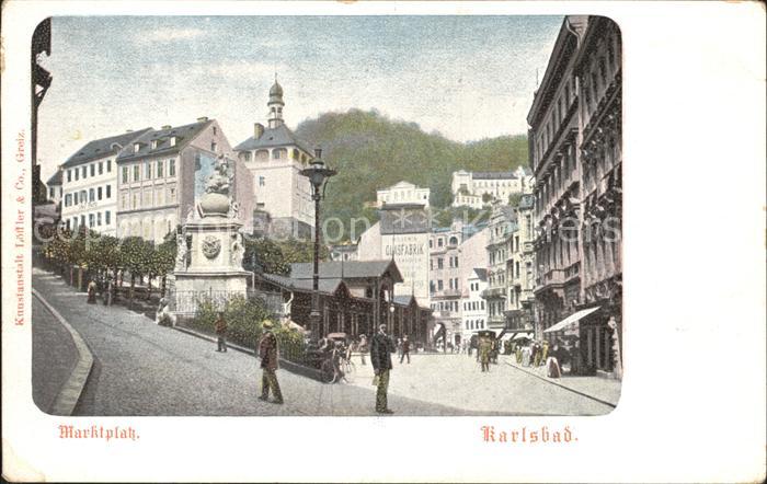 Karlsbad Eger Marktplatz