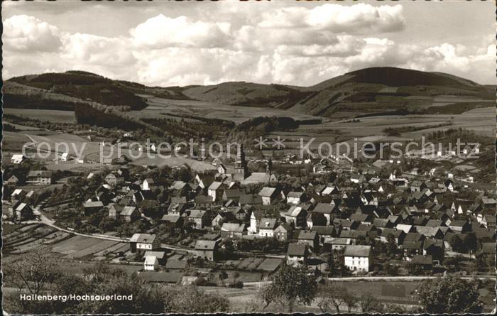 Hallenberg Panorama Blick zum Bollerberg Luftkurort