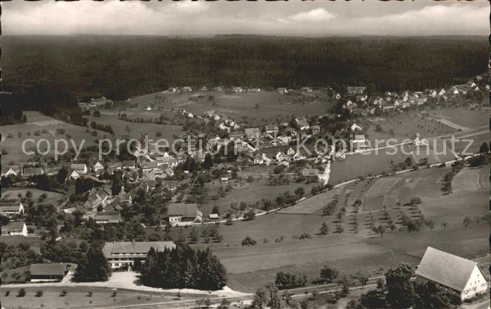 Hallwangen Hoehenluftkurort Fliegeraufnahme