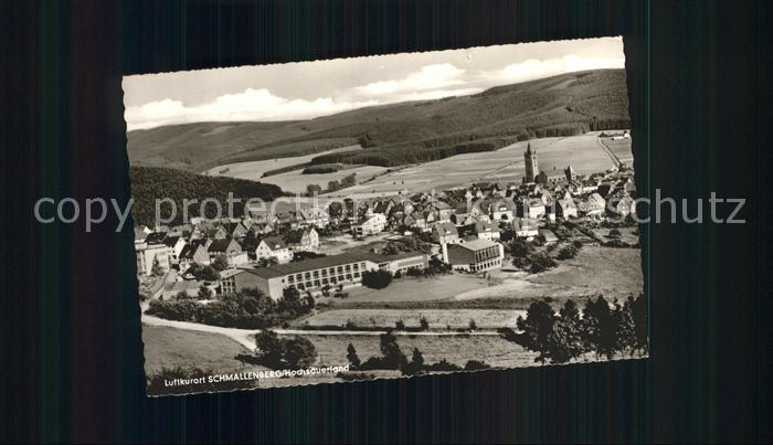 Schmallenberg Luftkurort Fliegeraufnahme